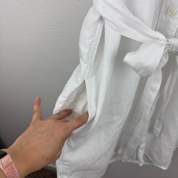 J. Crew Capitaine Linen Shirt Dress - Picture 4 of 6